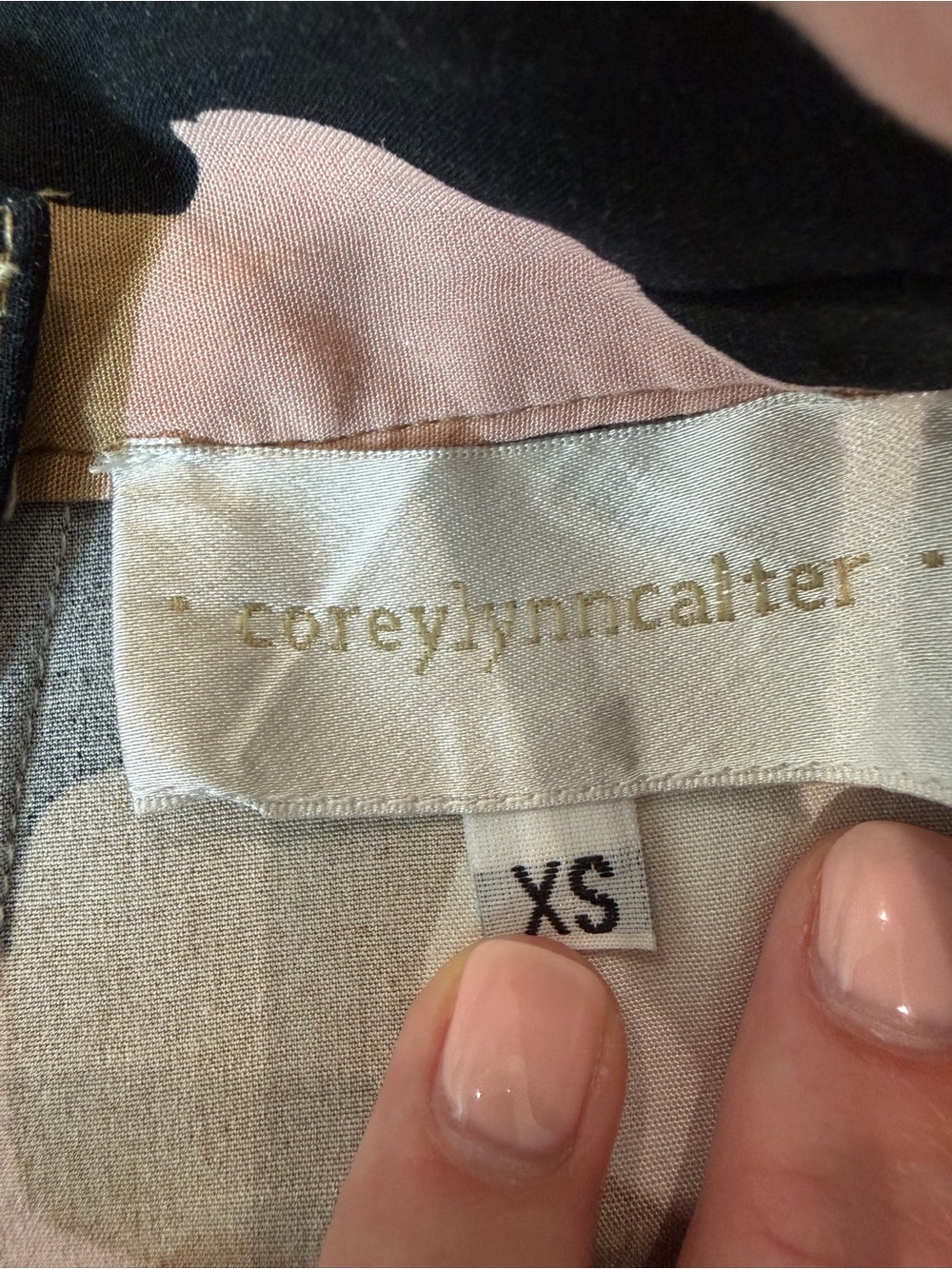 🖤 Corey Lynn Calter Abstract Print Wide Leg Pants Size XS 🖤 - Picture 3 of 15